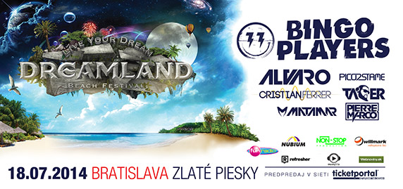 Dreamland 2014 Zlaté Piesky - billboard