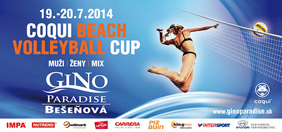 Coqui Beach wolleyball cup 2014 v Gino Paradise Bešeňová - bilbordy