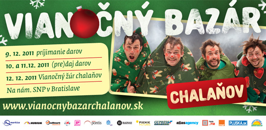 Vianočný bazár chalaňov - billboard