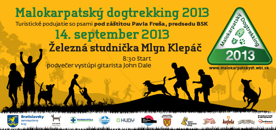 Bilbordy Malokarpatský dogtrekking 2013 - tlač a distribúcia