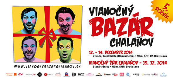 5 ročník - Vianočný bazar chalaňov 2015 - Latinák, Kemka, Jakab a Miezga